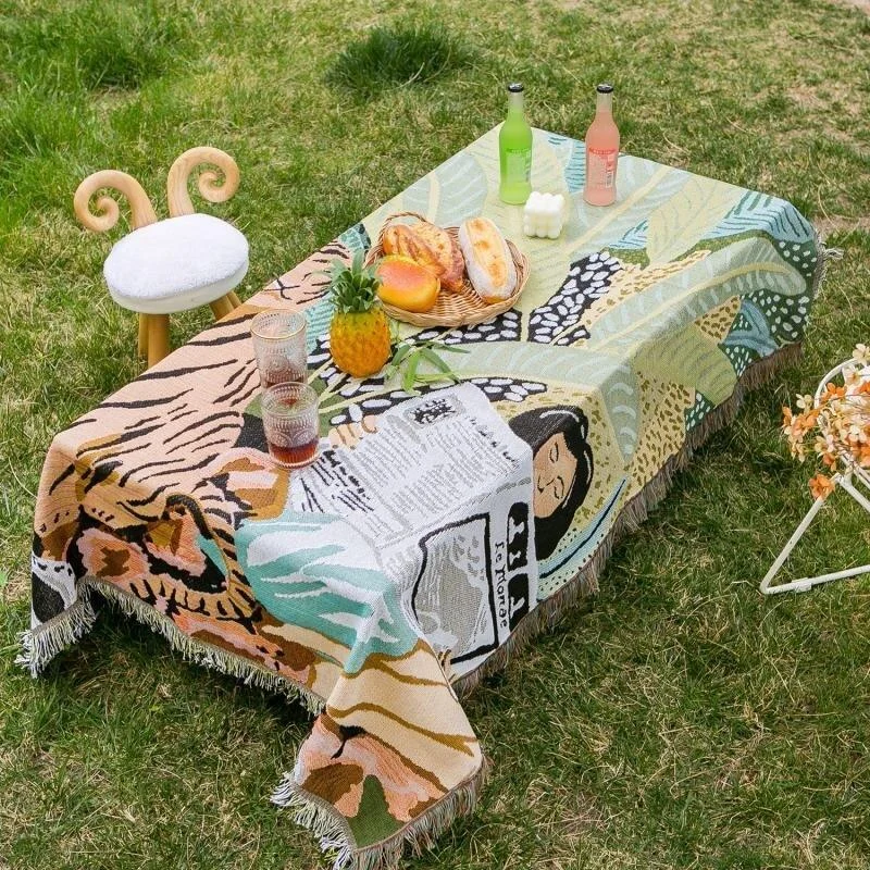 Boho Style Knitted Blanket -  - #tag1#