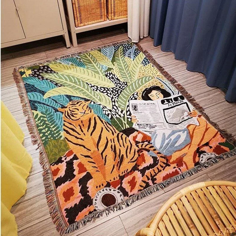 Boho Style Knitted Blanket -  - #tag1#
