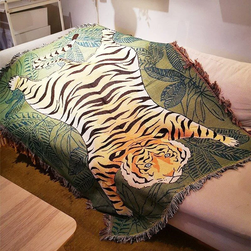 Boho Style Knitted Blanket -  - #tag1#