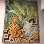 Boho Style Knitted Blanket tag1