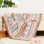 Boho Tassel Blanket Chic Comfort for Sofa and Beyond.