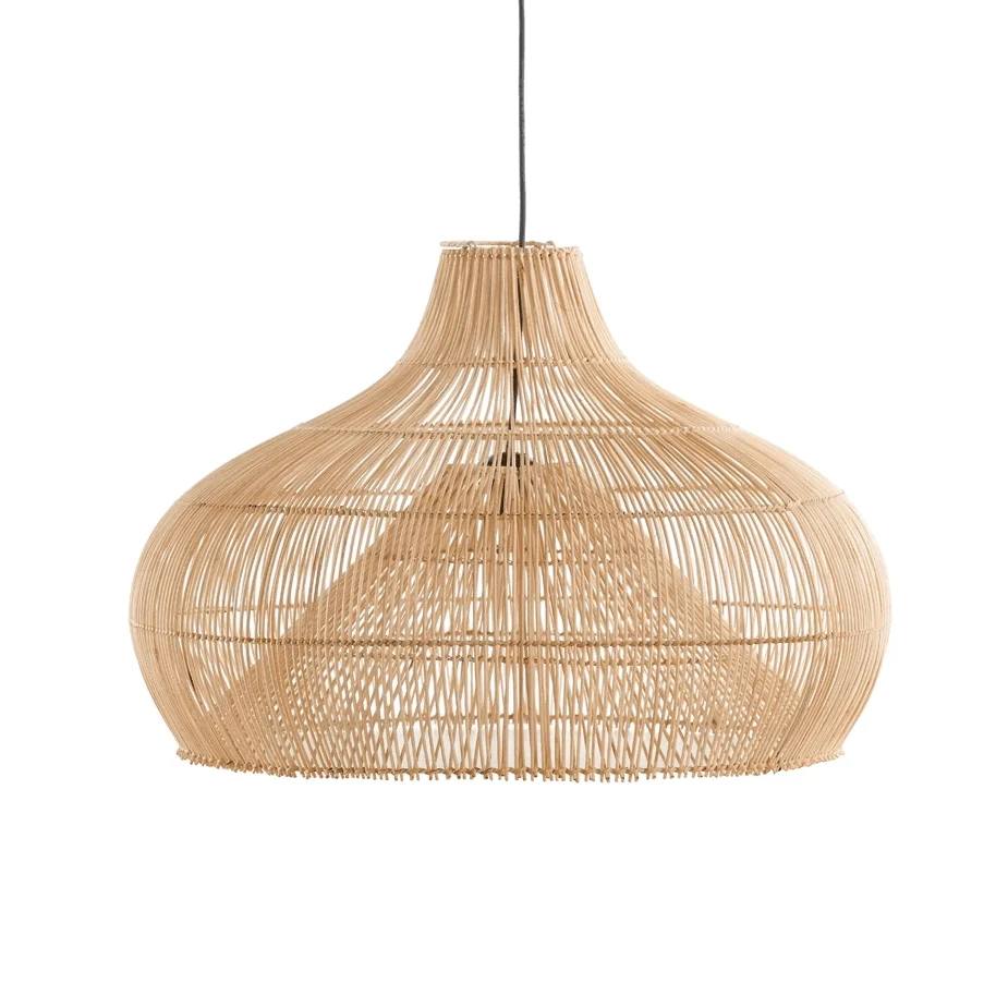 Boho Wicker Lampshades Handwoven Kitchen Island Pendant Light -  - #tag1#