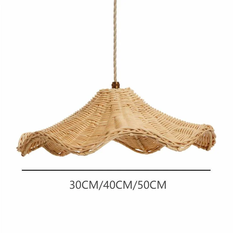 Boho Wicker Rattan Farmouse Pendant Light -  - #tag1#