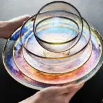 Bol salade en verre arc en ciel de luxe bols de service pour la soupe aux 30ee2269 bc65 49c1 b493 1aae1d2ce240