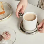 Bold Ceramic Coffee Mug Saucer Set tag1