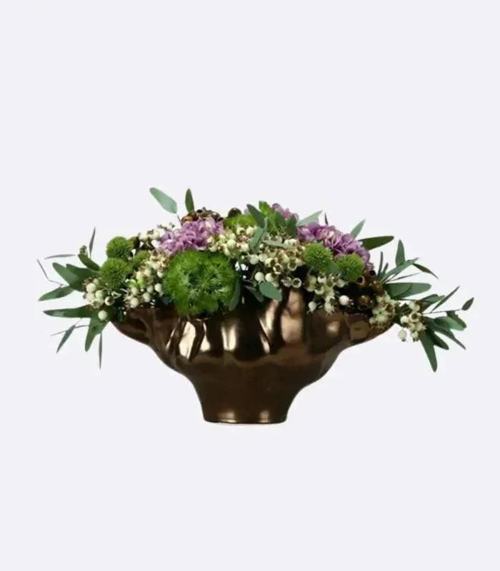 Bolide  Bowl Table Top Vase Resin Bronze -  - #tag1#
