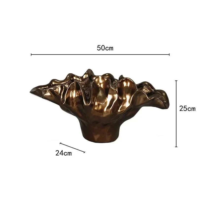 Bolide  Bowl Table Top Vase Resin Bronze -  - #tag1#
