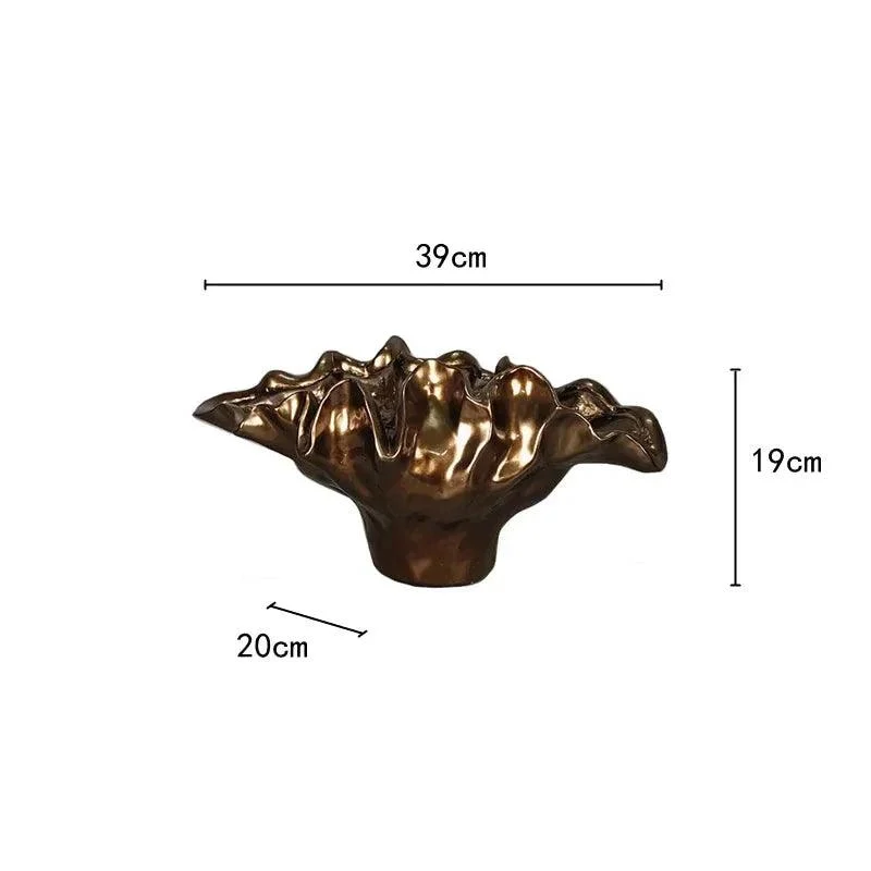 Bolide  Bowl Table Top Vase Resin Bronze -  - #tag1#