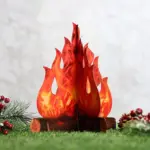 Bonfire Decoration Scene Props Halloween Flame Ornament tag1