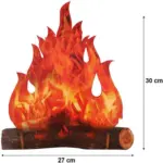 Bonfire Decoration Scene Props Halloween Flame Ornament tag1