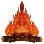 Bonfire Decoration Scene Props Halloween Flame Ornament tag1