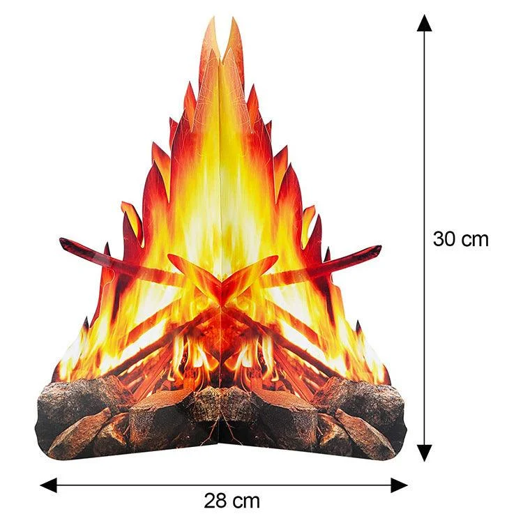 Bonfire Decoration Scene Props Halloween Flame Ornament -  - #tag1#