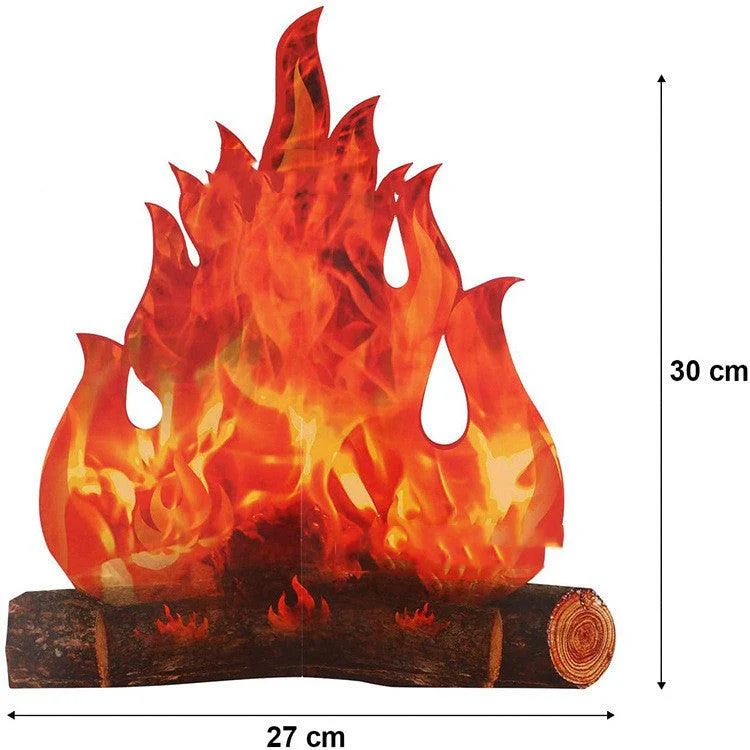Bonfire Decoration Scene Props Halloween Flame Ornament -  - #tag1#