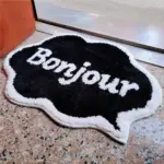 Bonjour Welcome Door Mat tag1