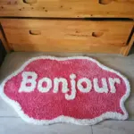 Bonjour Welcome Door Mat tag1