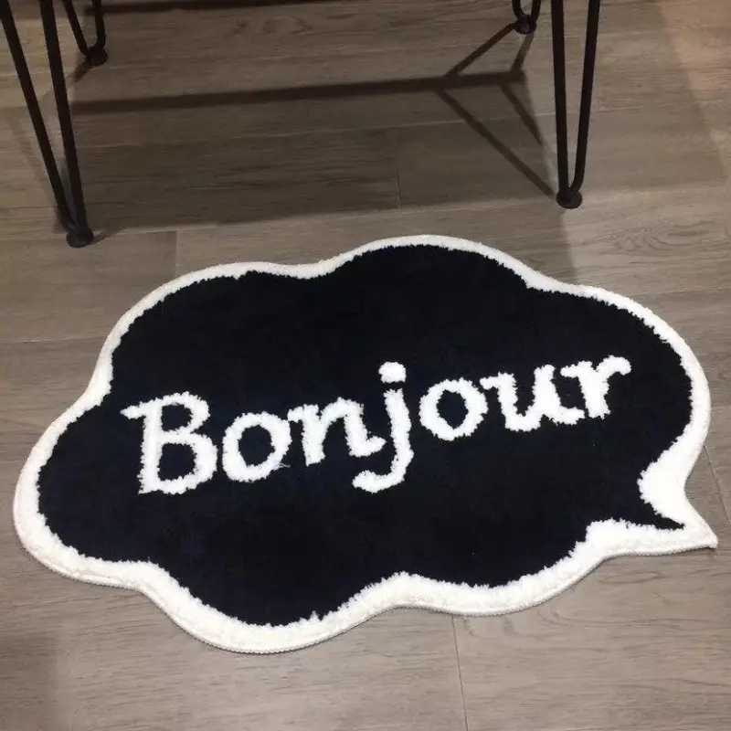 Bonjour Welcome Door Mat tag1