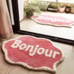 Bonjour Welcome Door Mat tag1