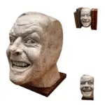 Book Bookends Cross border New Face Resin Sculpture Desktop Decoration Bookshelf Ornaments In Stock tag1