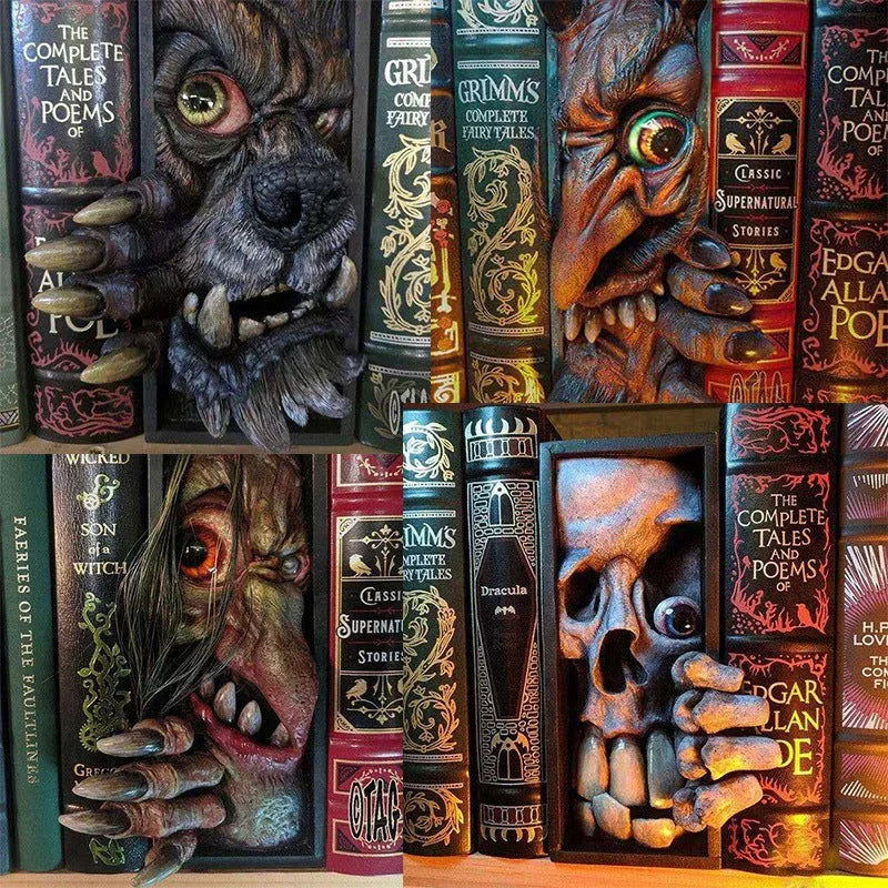 Book Decoration Resin Sculpture Devil's Hand Bookmark Halloween Gift -  - #tag1#