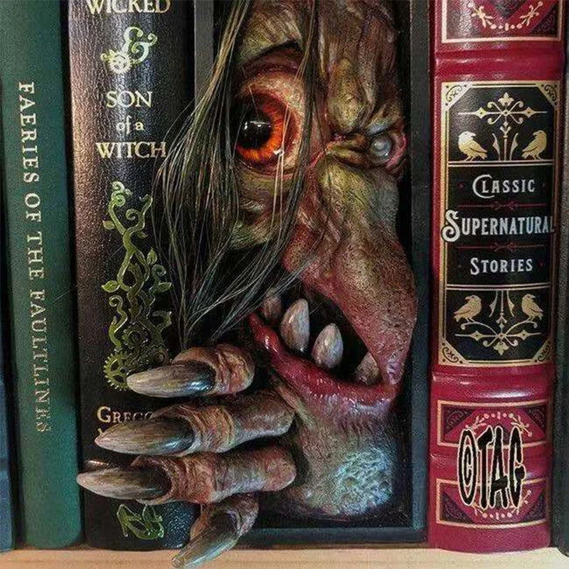 Book Decoration Resin Sculpture Devil's Hand Bookmark Halloween Gift -  - #tag1#