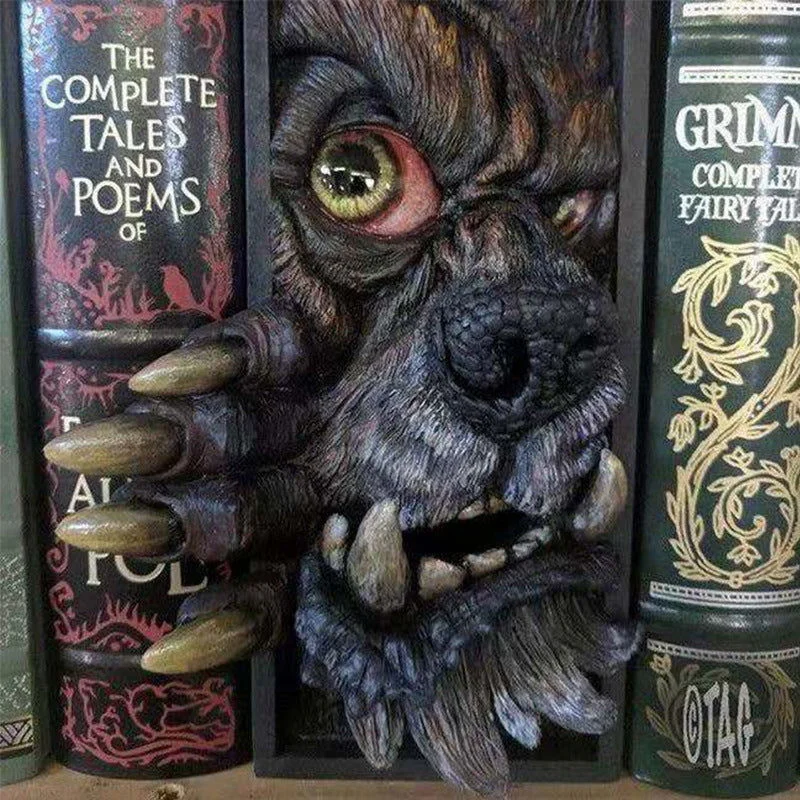 Book Decoration Resin Sculpture Devil's Hand Bookmark Halloween Gift -  - #tag1#