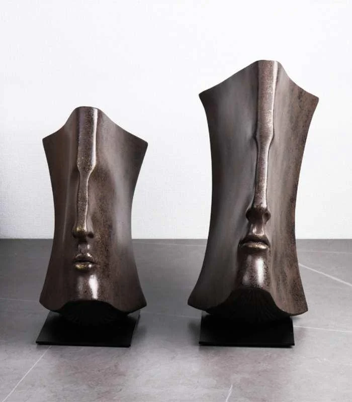 Bookends Decorative Sculpture Resin Art Abstract Face Ornaments -  - #tag1#