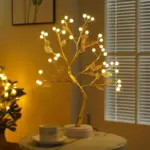 Boom Led Light Usb Of Batterij Tafellamp Verstelbare Touch Schakelaar Diy Kunstmatige Xmas Boom Fairy Nacht c0f67162 3e75 4f88 8719 38b13908b655