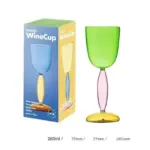 Borosilicate Glass Coloured Wine Goblet Decanter tag1