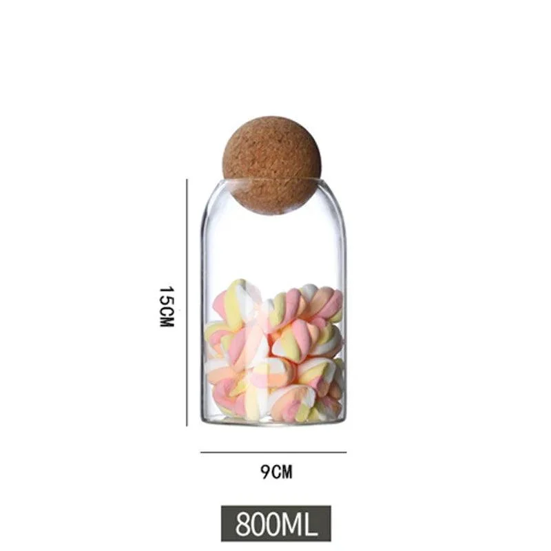 Borosilicate Glass Sealed Grain Storage Tank: Creative Kitchen Organizer -