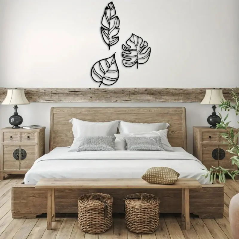 Botanical Leaves Metal Wall Hanging tag1