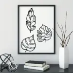 Botanical Leaves Metal Wall Hanging tag1