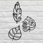 Botanical Leaves Metal Wall Hanging tag1