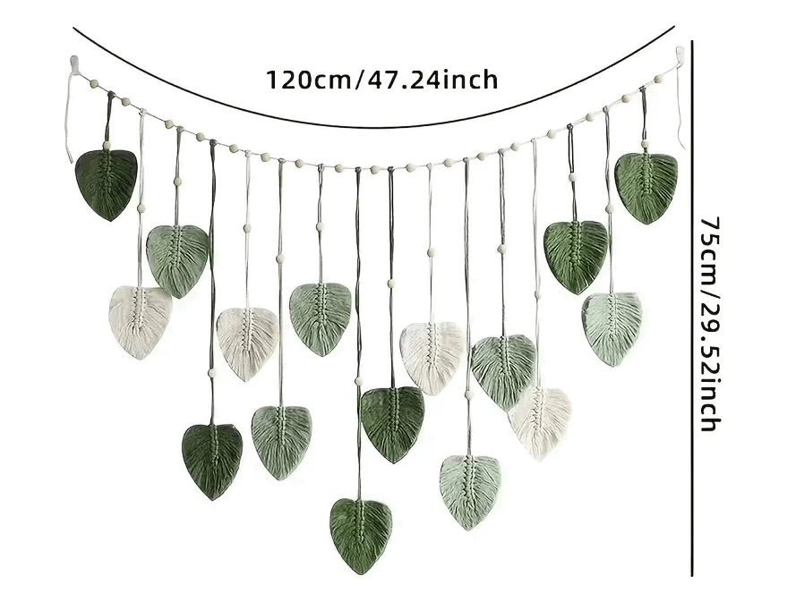 Botanical Leaves Wall Hanging -  - #tag1#