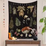 Botanical and Floral Tapestry Print Wall Hanging tag1