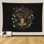 Botanical and Floral Tapestry Print Wall Hanging tag1