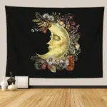 Botanical and Floral Tapestry Print Wall Hanging tag1