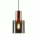 BottleLite Pendant Lamp Modern cylindrical LED pendant light made of durable glass tag1