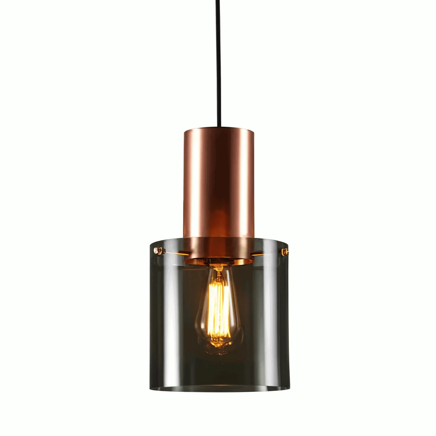 BottleLite Pendant Lamp - Modern cylindrical LED pendant light made of durable glass -  - #tag1#