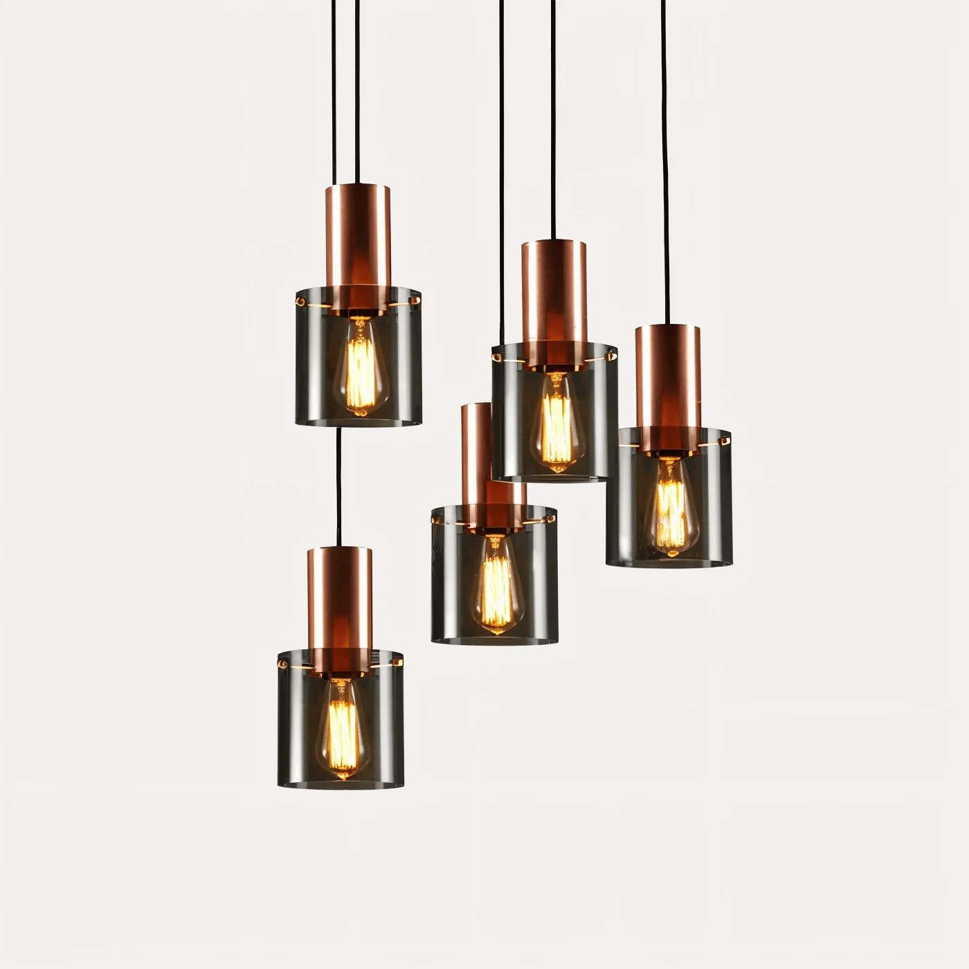 BottleLite Pendant Lamp - Modern cylindrical LED pendant light made of durable glass -  - #tag1#