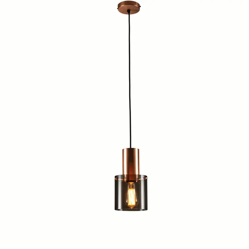 BottleLite Pendant Lamp Modern cylindrical LED pendant light made of durable glass tag1