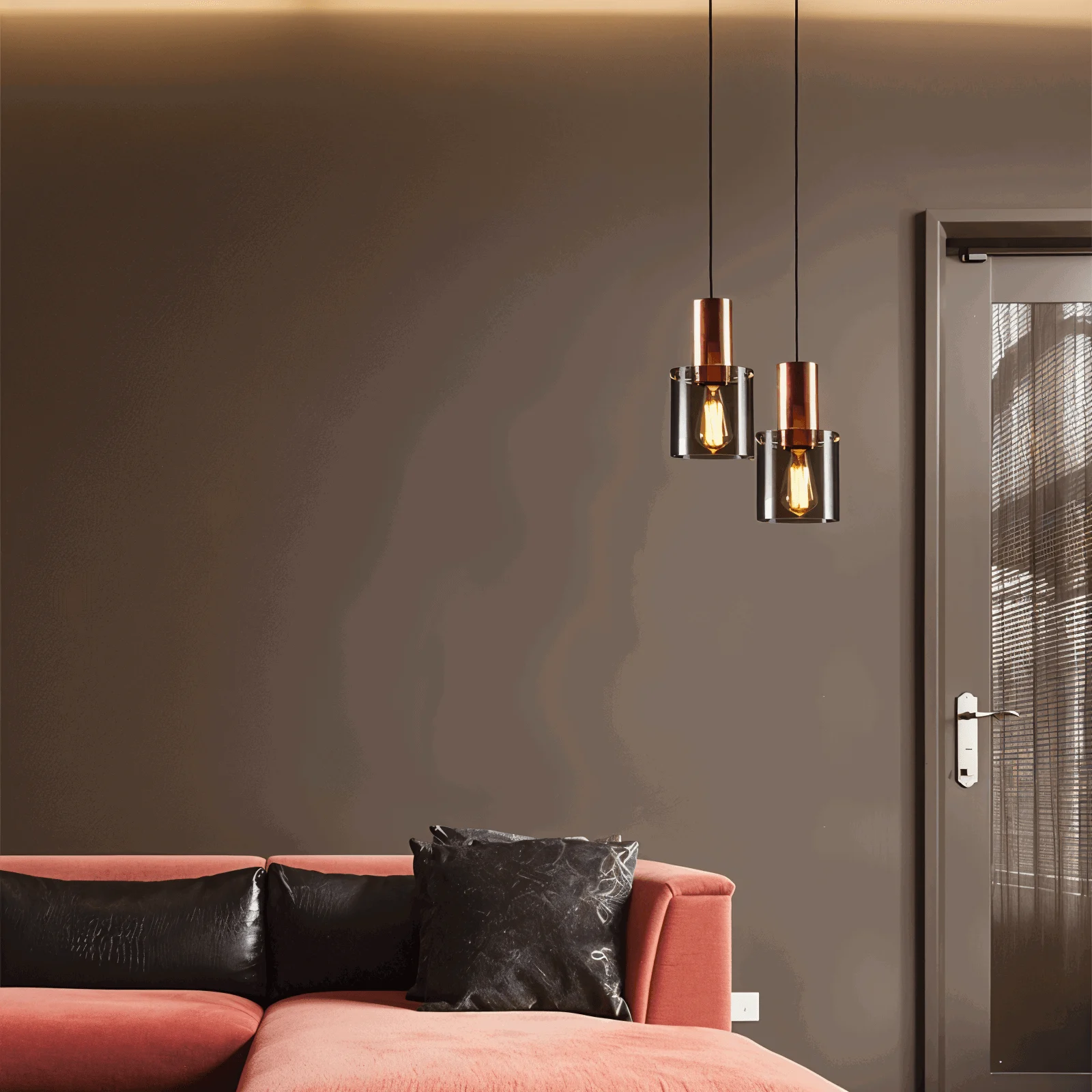 BottleLite Pendant Lamp - Modern cylindrical LED pendant light made of durable glass -  - #tag1#