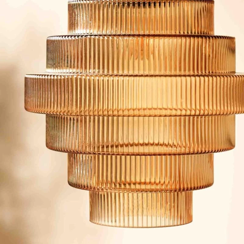 Bottle Shaped Brass Glass Pendant Lamp -  - #tag1#