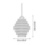 Bottle Shaped Brass Glass Pendant Lamp tag1