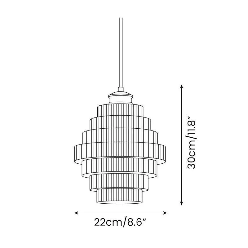 Bottle Shaped Brass Glass Pendant Lamp -  - #tag1#
