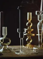 Bougeoir en verre cristal Style fran ais Vintage bougeoir Simple mariage romantique d ner d coration 0a432fa9 2812 4c57 bdd1 83e3547db632
