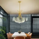 Bouquet Flower Chandelier Lighting Luxury Pendant Dining Room Decor