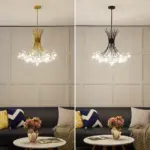 Bouquet Flower Chandelier Lighting Luxury Pendant Dining Room Decor