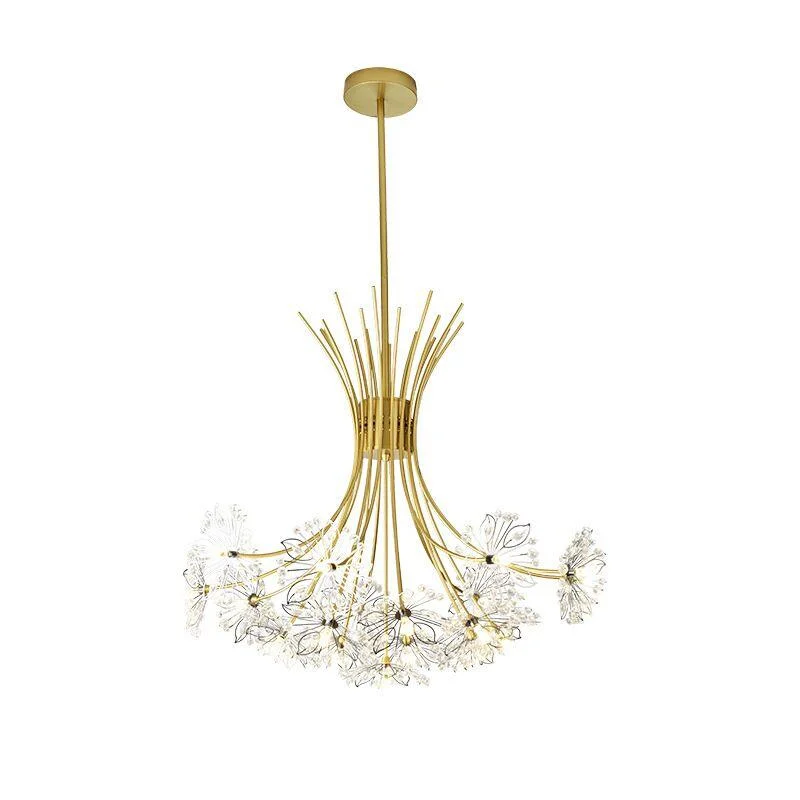 Bouquet Flower Chandelier Lighting Luxury Pendant Dining Room Decor -