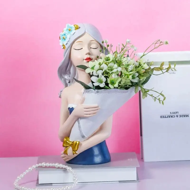 Bouquet Girl Sculpture -