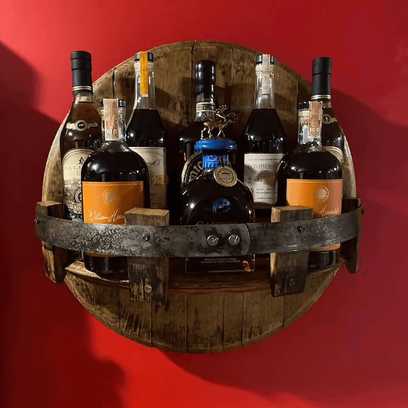 Bourbon Whiskey Barrel Shelf -  - #tag1#